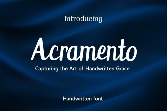 Acramento: A Timeless Script Typeface for Editorial Design