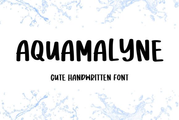 Aquamalyne: The Playful Handwritten Font for Crafters