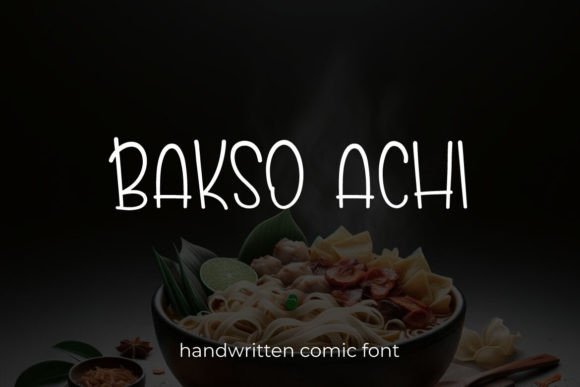 Bakso Achi Font Review: Elegant Thin Display Typography