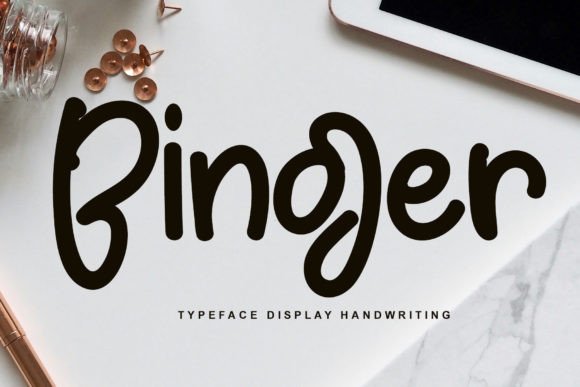 Binger Typeface Review: Festive Script for Branding