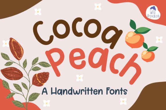 Cocoapeach: A Handwritten Font for Playful Brand Identity