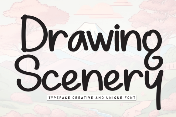 Drawing Scenery: A Handwritten Font for Relaxed Branding