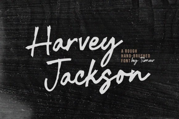 Harvey Jackson: A Rough Handbrushed Typeface for Editors