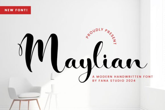 Maylian: A Script Typeface for Modern Editorial Design