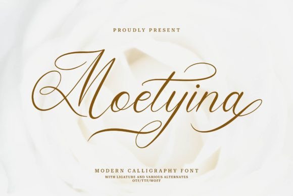Moetyina: A Modern Script Typeface for Editorial Elegance