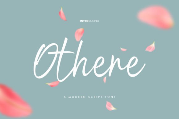 Othere: A Modern Script Typeface for Editorial Design