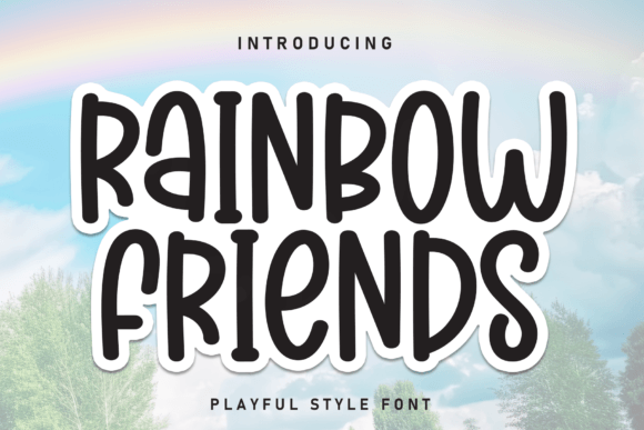 Rainbow Friends: A Playful Typeface for Modern Editorial Design