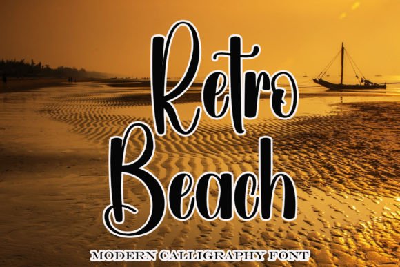 Retro Beach Font: A Handwritten Typeface for Makers