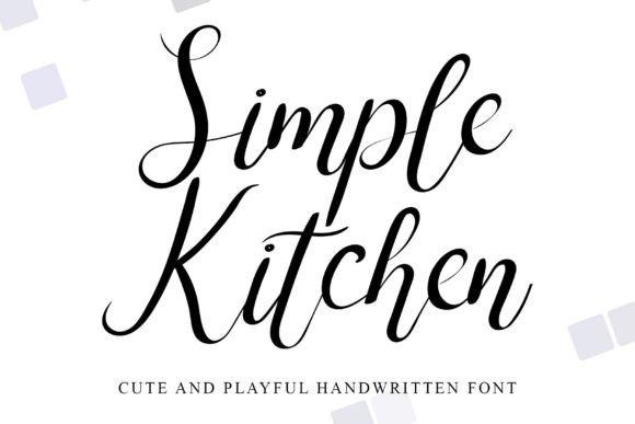 Simple Kitchen Font Review for Web Designers