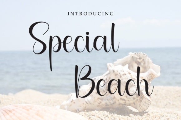 Special Beach: A Handwritten Font for Editorial Design