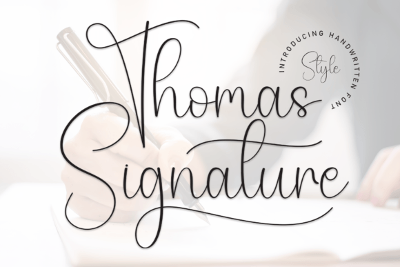 Thomas Signature: A Stylish Handwritten Font for Web Headers
