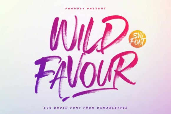 Wild Favour: A Bold Brush Typeface for Modern Web Design